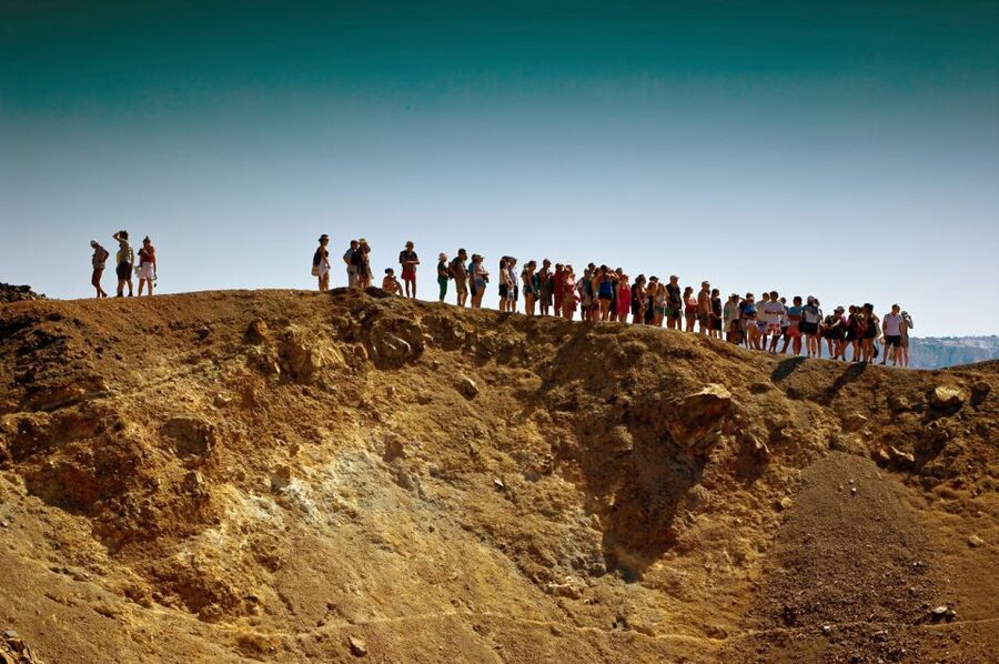 1-Day Boat Trip: Santorini Volcano, Thirassia & Oia Sunset - Thirasia island time: calmer beach moments and the Manola staircases