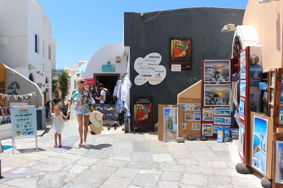 1-Day Boat Trip: Santorini Volcano, Thirassia & Oia Sunset - Sailing under Oia and then getting to the sunset fast