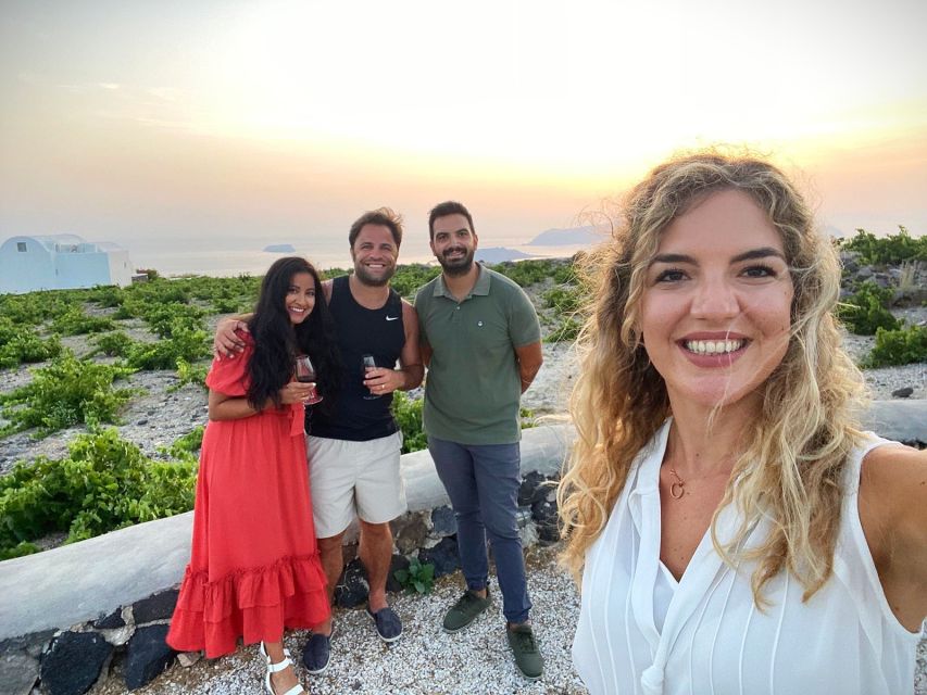 5-h My Santorini Private Tailor Made Tour - Black sand beach break at Kamari and Perissa