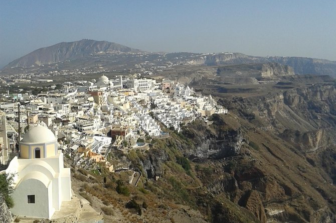6 hours Private Full Santorini Highlights - Three Bells of Fira: the capital view facing the volcano