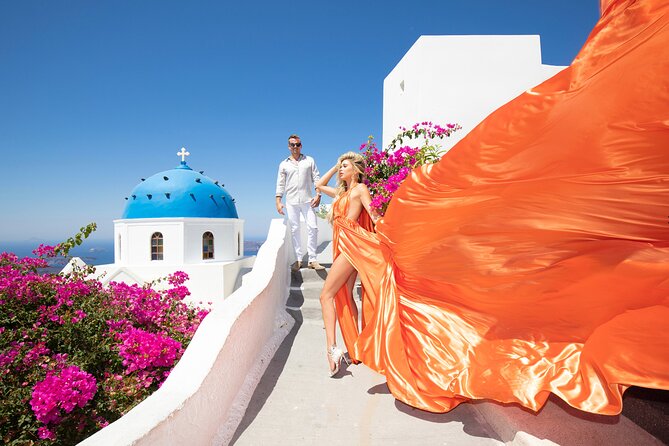 Amazing Flying Dress Photoshoot in Santorini - Who This Flying Dress Shoot Is Best For