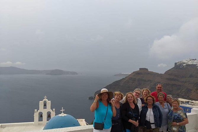 Best of Santorini Highlights Private 5 Hours Tour - Perissa black sand and Red Beach’s volcanic color clash