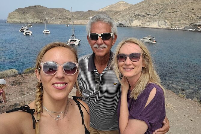 Best of Santorini in 4 Hours – Private Local Experience - Red Beach with admission included: volcanic color meets clear water