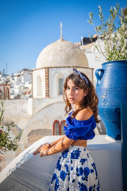 Blue domes in Oia village! Photo shoot in Santorini island! - The Blue Dome Church photo stop: classic views with pose direction