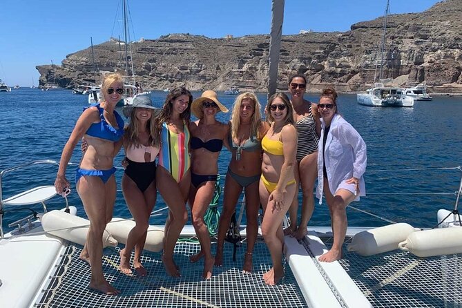 BYPASS CABLE CAR: Santorini Catamaran Tour for Cruise Passengers - Mesa Pigadia Beach lunch stop and the best use of that 1 hour