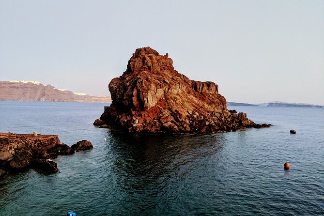 Caldera Private Cruise & Volcano Hike - Stop 3: Nisís Agíos Nikólaos for that deep-blue swim time