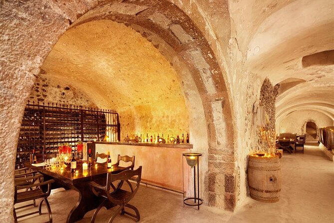 Cave Wine Museum Tour in Santorini with Tasting and Pick Up - Key points at a glance