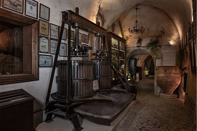 Cave Wine Museum Tour in Santorini with Tasting and Pick Up - Pickup and small-group transfers: worth it on Santorini