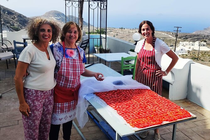 Cooking Class and Wine Tasting in Santorini - Lunch menu you’ll actually remember: fava, dakos, beef in lemon sauce, and Vinsanto