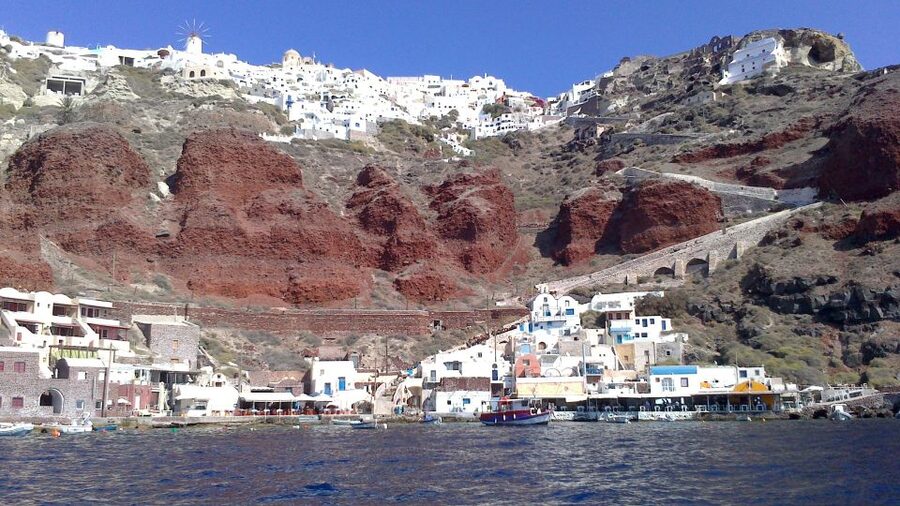 Cruise Traveller's Shore Excursion - Red Beach Photo Stop and the Volcanic Color Story