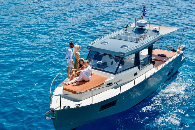 Diamond 36 Private Motor Yacht Caldera Cruise - Hotel pickup that actually gets you to the dock