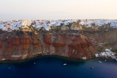 Experience Santorini Sunset by Helicopter