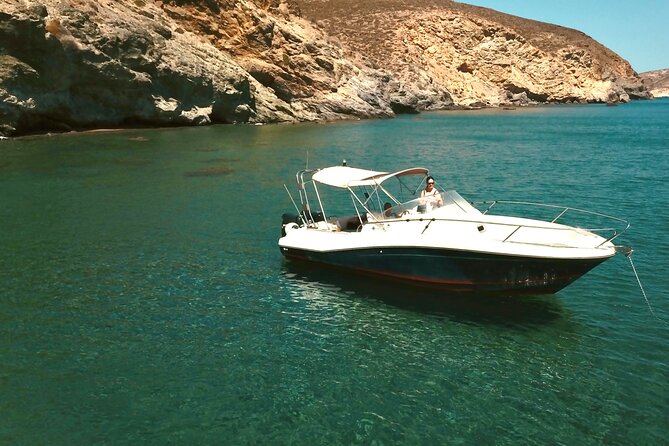 Explore Santorini and its volcanic wonders with Alex Private Boat - The price feels different when it is “per group”