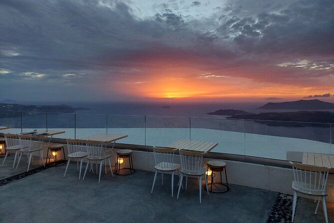 Flavors of Santorini Food and Wine Private Sunset Tour - Santo Wines Winery at sunset: wine tasting above the caldera