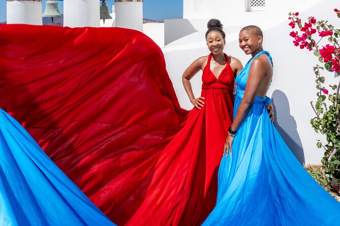 Flying Dress Experience -Private Santorini Photoshoot - Photo Results: Fast Delivery and the “Treasure These Forever” Factor