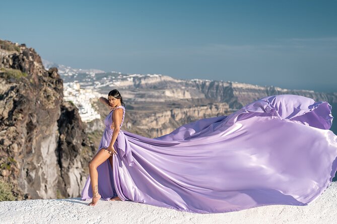 Flying Dress Photo © Photoshoot in Santorini: Express Package - Why the private photographer team is the real value