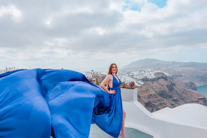 Flying Dress Photoshoot Experience in Santorini with pick up - Why a Flying Dress Shoot Feels So Right in Santorini