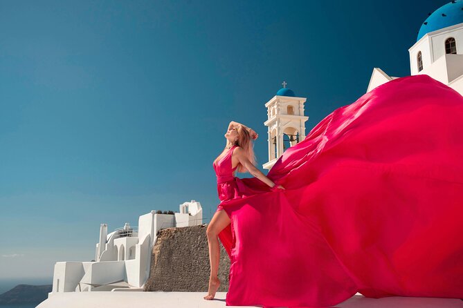 Flying Dress Photoshoot in Santorini - Key things to know before you book