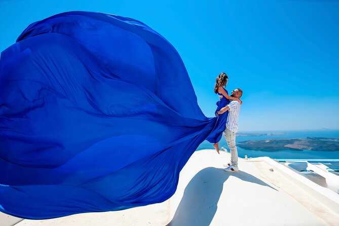 Flying Dress Photoshoot in Santorini - iconic views (WE DO MAGIC) - Key Things That Make This Santorini Flying Dress Shoot Worth It