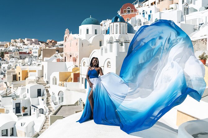 Flying Dress © Photoshoot in Santorini: Mr. President Package - Value and pricing: is $1,806.17 per person worth it?