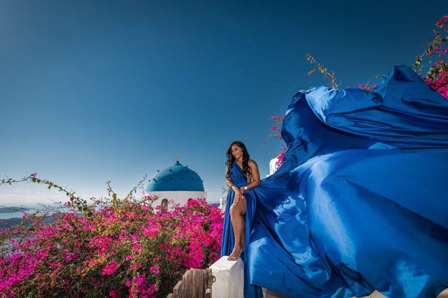 Flying dress Photoshoot in Santorini with Hotel Pickup - Choosing Your Dress: 35 Colors and Styles, Plus Real Help