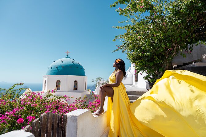 Flying Dress photoshoot Santorini w pick up & return - Key Highlights You Will Feel Immediately