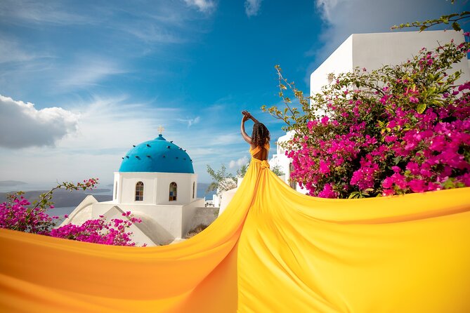 Flying Dress Photoshooting Santorini - Key Things I’d Book This For