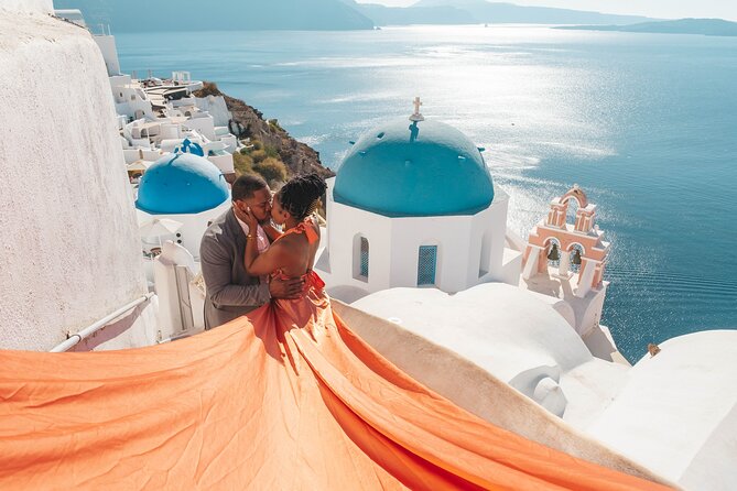 Flying Dress Santorini Photoshoot - Getting Into a Flyoia Dress Without the Stress
