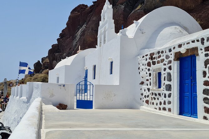 Full-Day Private Tour of Santorini Caldera & The Most Famous Sightseeing - Megalochori village lanes, stone streets, and old cave houses