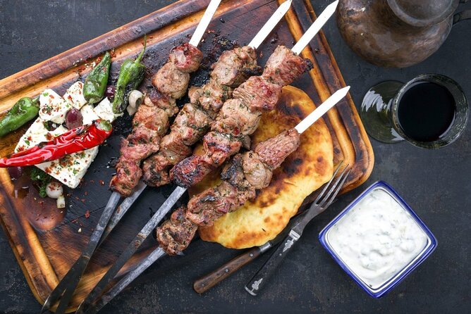 Greek Cuisine Cooking Class in Santorini with Recipes and Wine - Wine, water, and eating what you made