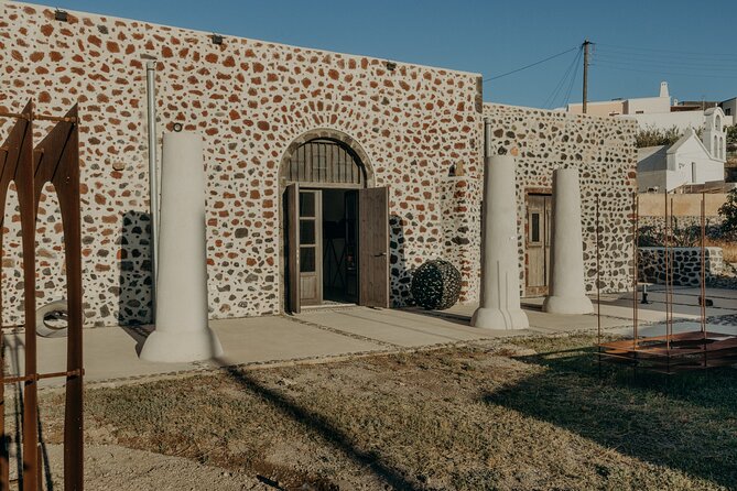 Guided Art Tour Contemporary Art Meets a Quiet Santorini Village - MATI Mesaria, Canava rooms, and why the setting matters