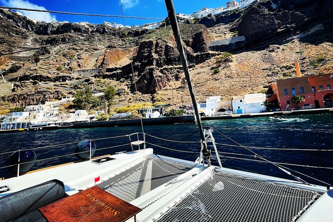 Half Day Premium Catamaran Cruise in Santorini including Oia - Group size, boat feel, and why it can still feel busy