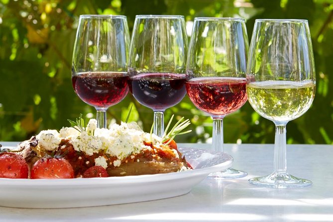 Highlights of Santorini - Wine tasting and lunch: mezze, pairing, and caldera views