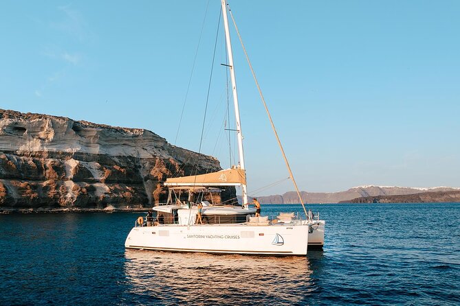 Luxury Santorini Sunset Cruise: Dinner, BBQ, Open Bar, Transfers - Volcano of Santorini Hot Springs: Sulfur-Rich Water Time