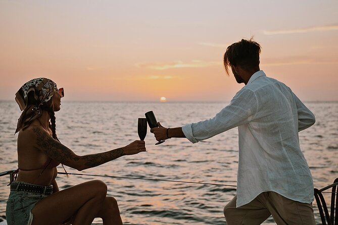 Luxury Santorini Sunset Cruise: Dinner, BBQ, Open Bar, Transfers - Thirasia Island Stop: A Different Side of Santorini
