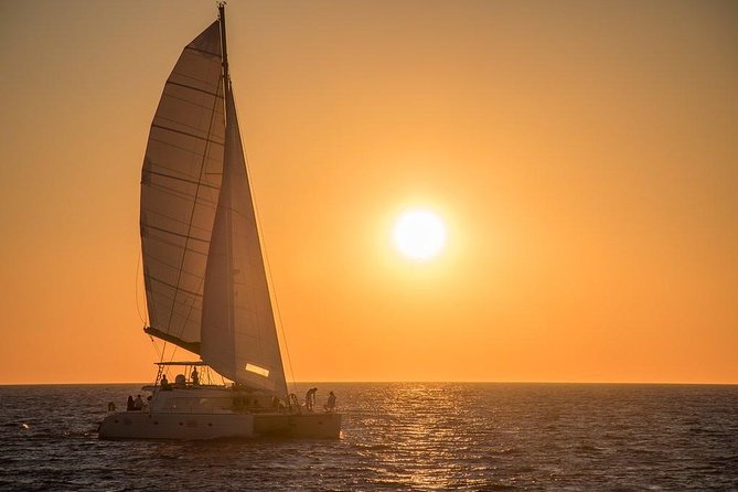 Luxury Small-Group Catamaran Cruise with BBQ, Open bar & Transfer - Palea Kameni Hot Springs: What You Should Expect From the Boat