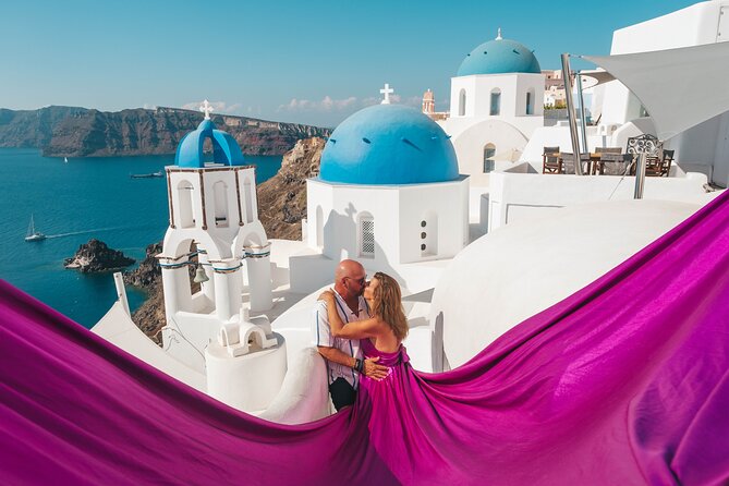 Oia Flying Dress Photoshoot Santorini - Oia Flying Dress: what the one-hour session is like