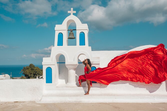 Oia Flying Dress Photoshoot Santorini - Who this is best for in Santorini, and who should think twice