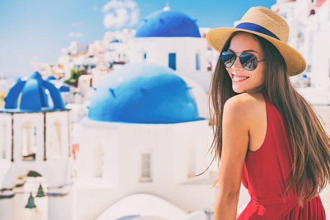 Oia Sunset and Traditional Villages Full Day Tour - Perissa Black Sand Beach: Lunch Time, Possible Swim Time