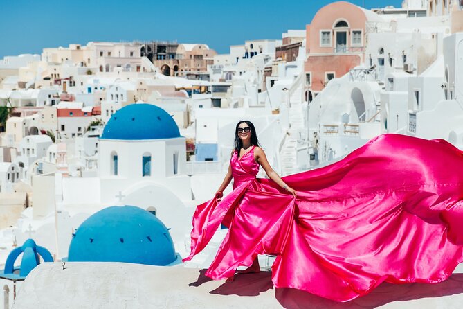 Photoshoot in Flying Dresses in Santorini - Timing, Heat, and Crowds: The Real Make-or-Break