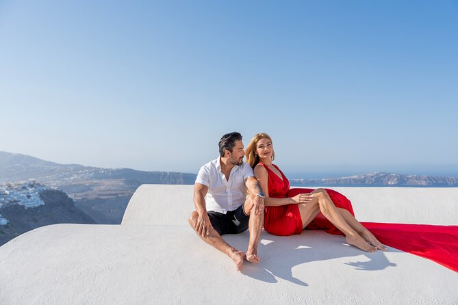 Premium Flying Dress Photoshoot Santorini with Pick up&Drop off - Santorini Backdrops You Will Actually Want in Your Photos