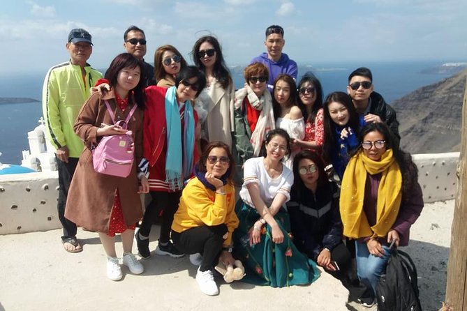 Private 8h tour on Santorini - Stop 1: Profitis Ilias (Profit Elijah) for the big island panorama