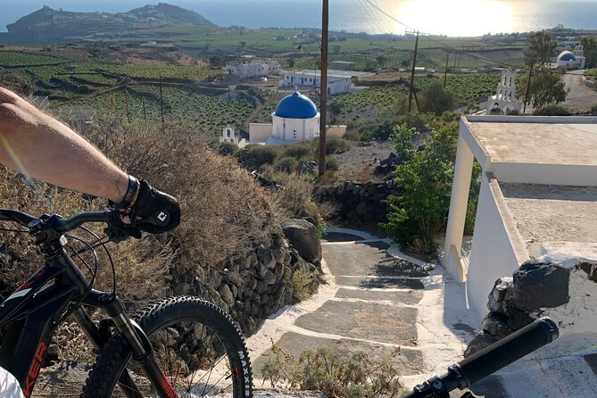 Private Electric Mountain Bike Experience and Tour in Santorini - Eros Beach Canyons via a Special Path, With Advanced Options