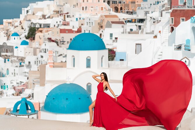 Private Flying Dress Photoshoot in Santorini - Getting to Kivotos Santorini in Imerovigli (And Why It’s Actually Convenient)