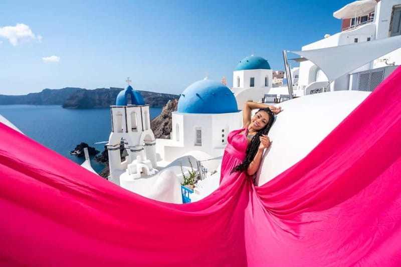 Private Flying Dress Photoshoot Santorini With Pickup - Key Highlights You Should Know