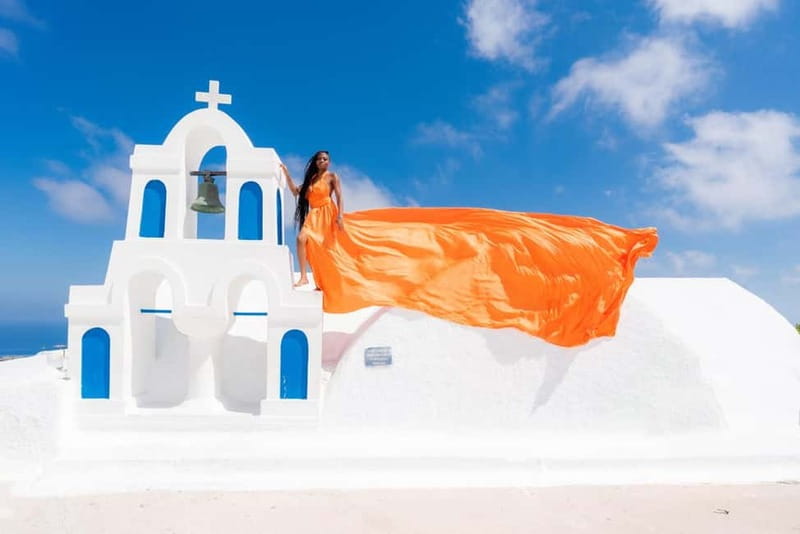 Private Flying Dress Photoshoot Santorini With Pickup - The Photography Style: Natural Light, Posing Guidance, Real Results