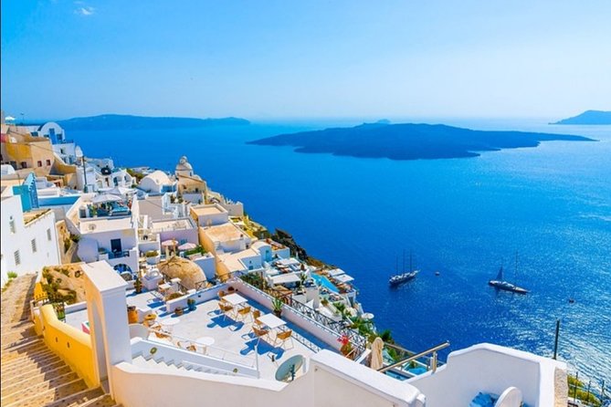 ~PRIVATE Full Day Santorini road tour 8 hours Book with us~ - Firostefani and the Blue Dome church: quick, iconic, and efficient