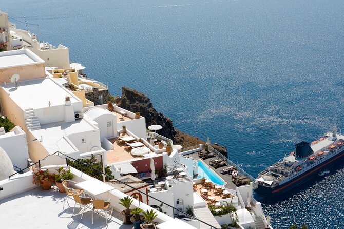 Private Half day - Best of Santorini and Wine Tasting tour - Perissa Black Sand Beach as your reset break