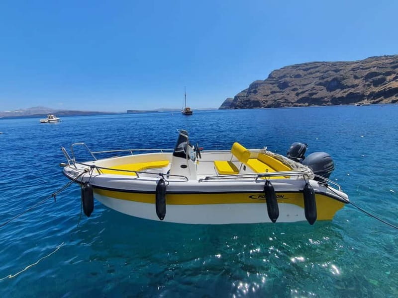 Private License-Free Boat Trip – Santorini Coast & Caldera - Key things to know before you go