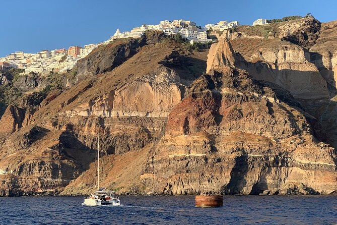Private Luxury Santorini Catamaran Cruise with Port Pickup - Meeting points and pickup: less stress, more time on the water